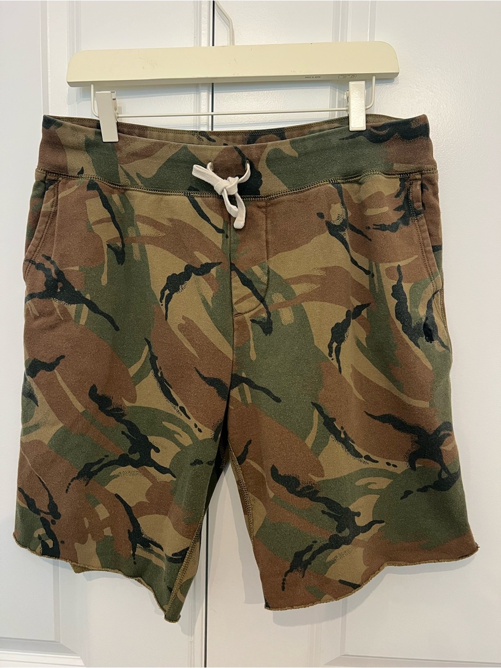 Polo Ralph Lauren Men’s Pony Logo Cotton Blend Drawstring Camo Sweat Shorts L
